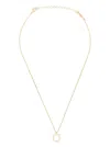 Ferragamo Women Gold-colored Necklace With Gancini Charm In Brass Woman In Gold