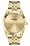 Ferragamo Classic Bracelet Watch In Gold