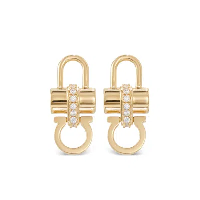 FERRAGAMO FERRAGAMO GOLD EARRINGS WOMEN