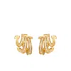 Ferragamo Triple Gancini Earrings Gold-tone Finish In Gold