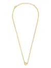 Ferragamo Gold-finish Pendant Necklace With Dual Chains In Gold