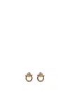 Ferragamo Gold Hook Earrings In Metallic