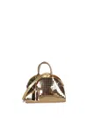 Ferragamo Gold Hug Mini Bag In Metallic