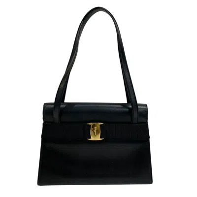 Pre-owned Ferragamo Gold Leather Shoulder Bag Tote Bag () In Multi