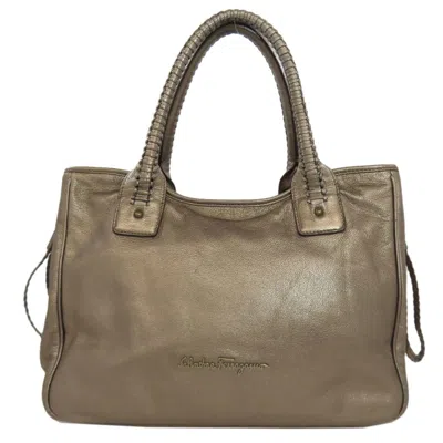 Pre-owned Ferragamo Gold Leather Tote Bag ()