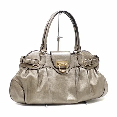 Pre-owned Ferragamo Gold Leather Tote Bag ()