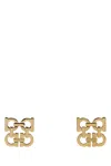 Ferragamo Golden Earrings In The Shape Of A Logo In Gold