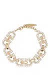 Ferragamo Gold Metal Gancini Bracelet In Gold