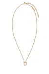 Ferragamo Gancini Crystal- Embellished Necklace In Orogiovestrass