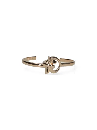 Ferragamo Gold-tone Bracelet With Circular Motif In Multi