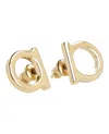 Ferragamo Gold-tone Brass Bijoux Earrings With Push Back Closure In Gold