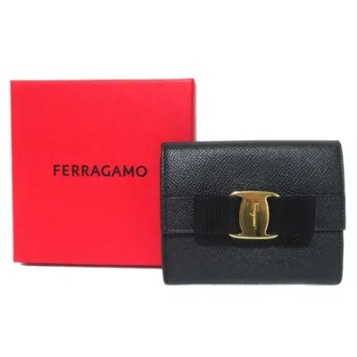 Pre-owned Ferragamo Gold Wallet (bi-fold) () In Multi
