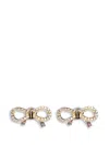 Ferragamo Vara Bow Earrings In Golden