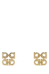 Ferragamo Golden Earrings In The Shape Of A Logo In Gold