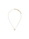 Ferragamo Gancini Crystal- Embellished Necklace In Golden