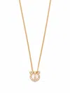 Ferragamo Gancini Necklace With Strass In Gold