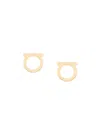 Ferragamo Gancini Stud Earrings In Golden