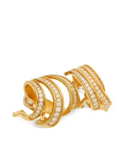 Ferragamo Golden Metal Earrings