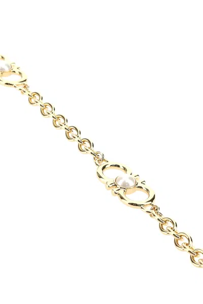 Ferragamo Golden Metal Necklace Gold Salvatore  Donna Tu In Oroperbia