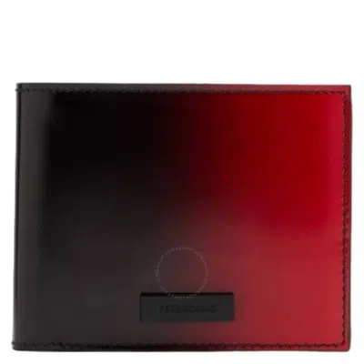 Ferragamo Gradient Bi-fold Leather Wallet In Black