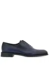 Ferragamo Gradient Leather Oxford Shoes In Blue