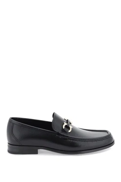 Ferragamo Leather And Rubber Sandals In Black