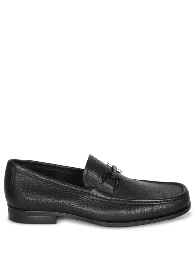 Ferragamo Grand Gancini Black Loafer