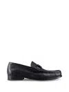 Ferragamo Grandioso Logo Front Slide-in Loafers In Black