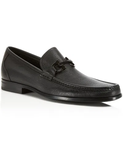 FERRAGAMO GRANDIOSO MENS LEATHER COMFORT INSOLE LOAFERS