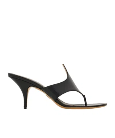 Ferragamo Graphic Detailed Sandals In Black
