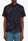 Ferragamo Graphic-print T-shirt In Navy