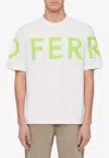 Ferragamo Graphic Logo Short-sleeved T-shirt In White