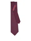 Ferragamo Gancini And Hearts Printed Ada Silk Tie