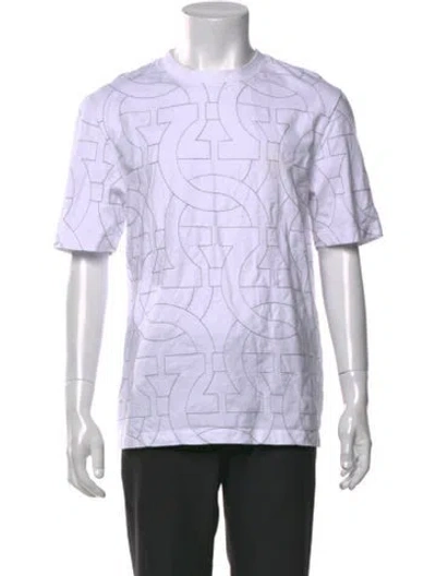 Pre-owned Ferragamo Graphic Print Crew Neck T-shirt In Multi