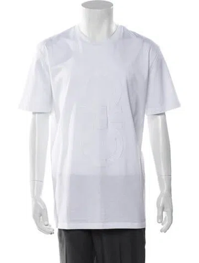 Pre-owned Ferragamo Graphic Print Scoop Neck T-shirt In White