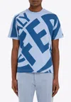 Ferragamo Graphic Print Short-sleeved T-shirt In Multi