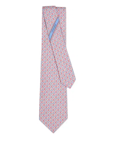 FERRAGAMO GRAPHIC-PRINT SILK TIE