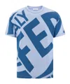 Ferragamo Graphic Print T-shirt In Blue