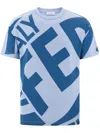 Ferragamo Graphic Print T-shirt In Blue