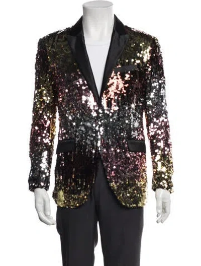 Pre-owned Ferragamo Graphic Print Tuxedo In Multicolor