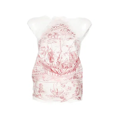 Ferragamo Graphic-print Top In White