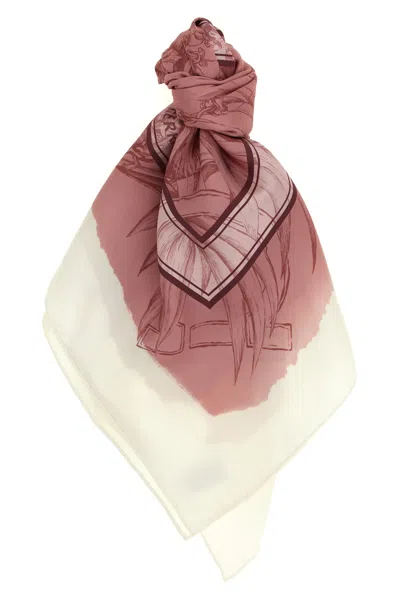 FERRAGAMO 'GRAVURE' PRINT SCARF
