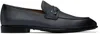 Ferragamo Gray Gancini Ornament Loafers In Dark Rain Biscotto