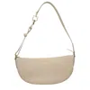 Ferragamo Gray Leather Shoulder Bag In Neutral