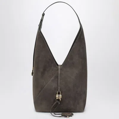 Ferragamo Gray Suede Hobo Bag Women