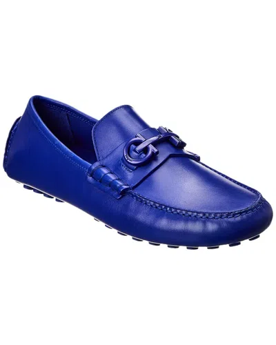 Ferragamo Grazioso Leather Loafer In Blue