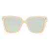 Ferragamo Green Butterfly Ladies Sunglasses Sf1085s 103 57 In Neutral