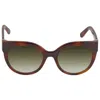 Ferragamo Green Cat Eye Ladies Sunglasses Sf1031s 214 53 In Brown