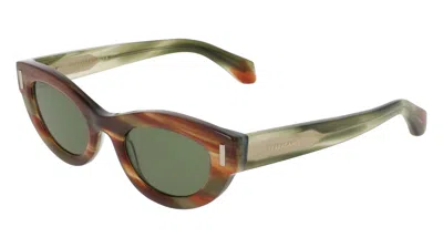 Ferragamo Green Cat Eye Ladies Sunglasses Sf2062se 280 49