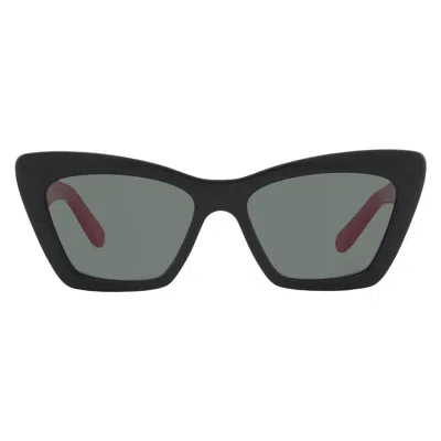 Ferragamo Green Cat Eye Ladies Sunglasses Sf929s 304 55 In Black